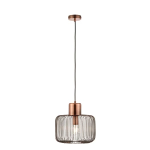 Endon Lampa wisząca Nicola 1x40W E27 Antyczny chrom