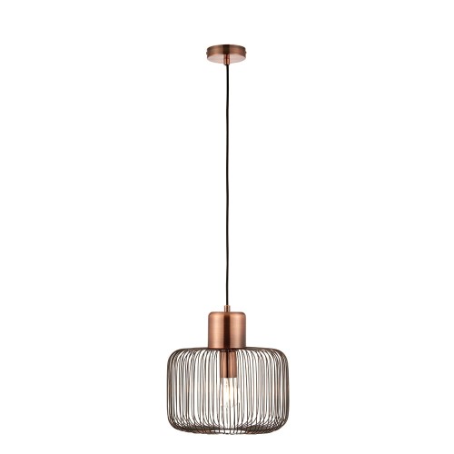 Endon Lampa wisząca Nicola 1x40W E27 Antyczny chrom