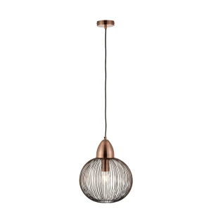 Endon Lampa wisząca Nicola 1x40W E27 Antyczny chrom