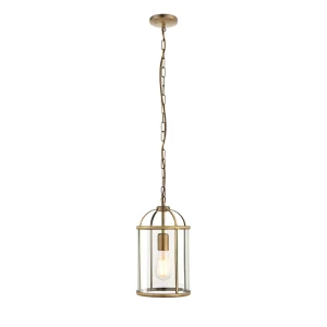 Endon Lampa wisząca Lambeth 1x40W E27 Antyczny mosiądz