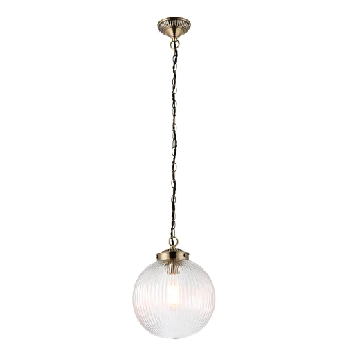 Endon Lampa wisząca Brydon 1x40W E27 Antyczny mosiądz