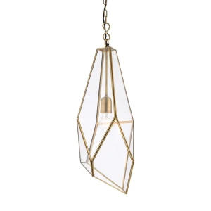 Endon Lampa wisząca Avery 1x40W E27 Antyczny mosiądz
