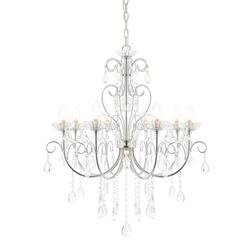 Lampa wisząca Żyrandol Endon Tabitha 8x18W G9 chrom