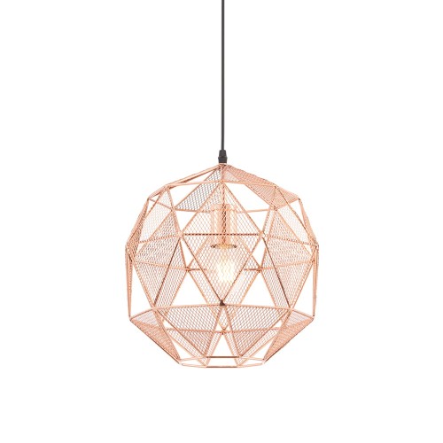Endon Lampa wisząca Armour 1x60W E27 Miedziany