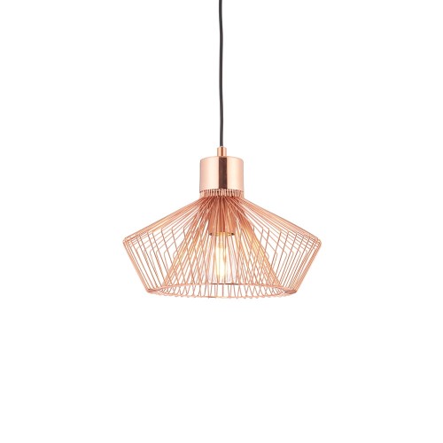 Endon Lampa wisząca Kimberley 1x60W E27 Miedziany