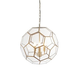 Endon Lampa wisząca Miele 3x40W E14 Antyczny mosiądz