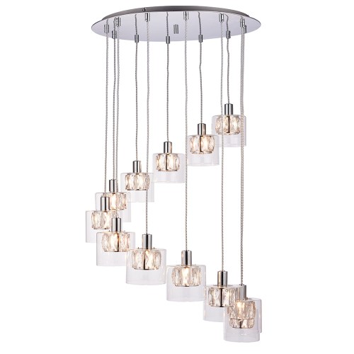 Endon Lampa wisząca Verina 12x28W G9 Chrom