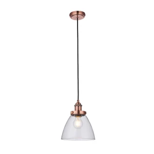 Endon Lampa wisząca Hansen 1x40W E27 Postarzany miedź