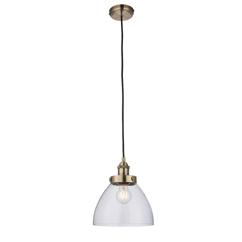 Endon Lampa wisząca Hansen 1x40W E27 Antyczny mosiądz