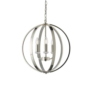 Endon Lampa wisząca Ritz 3x40W E14 Nikiel