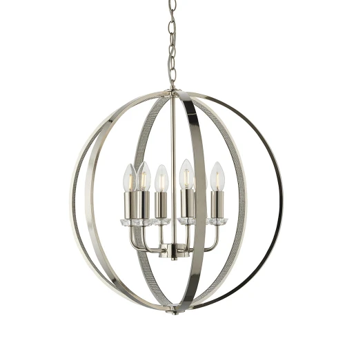Endon Lampa wisząca Ritz 6x40W E14 Nikiel