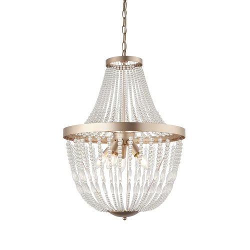Lampa wisząca Żyrandol Endon Celine 5x40W E14 różowe złoto
