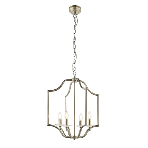 Endon Lampa wisząca Lainey 4x40W E14 Antyczny mosiądz