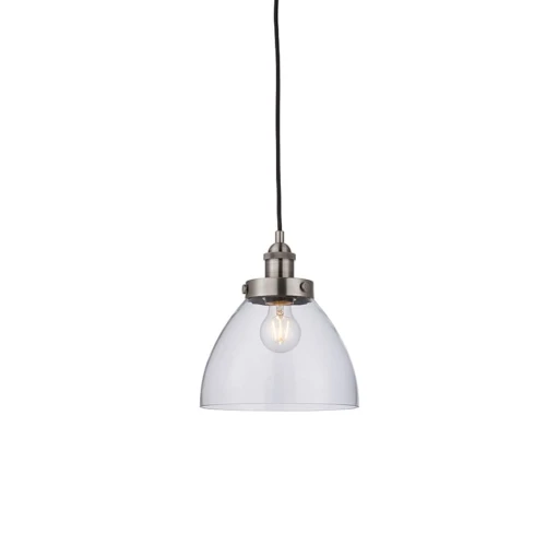 Endon Lampa wisząca Hansen 1x40W E27 Szczotokwane Srebro