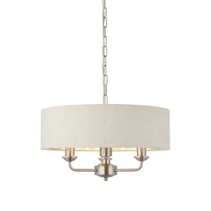 Endon Lampa wisząca Highclere 3x40W E14 Szczotkowany Chrom