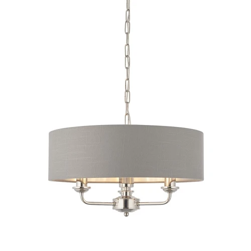Endon Lampa wisząca Highclere 3x40W E14 Nikiel