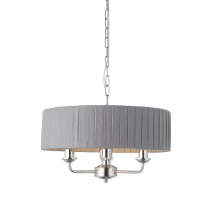 Endon Lampa wisząca Highclere 3x40W E14 Nikiel