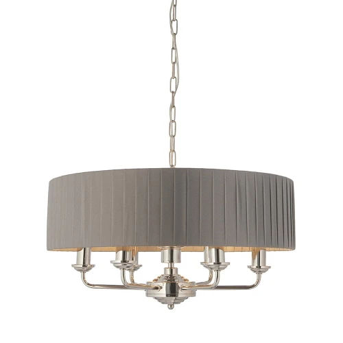 Endon Lampa wisząca Highclere 6x40W E14 Nikiel
