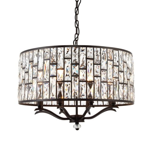 Endon Lampa wisząca Belle 8x40W E14 Ciemny Brąz