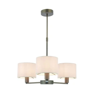 Lampa wisząca Żyrandol Endon Daley 3x40W E14 antyczny brąz