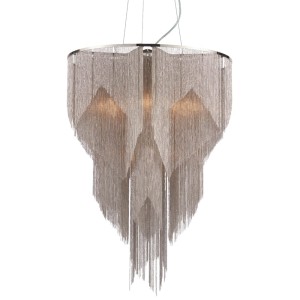 Endon Lampa wisząca Loire 6x40W E14 Nikiel