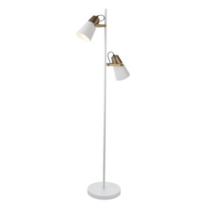 Lampa podłogowa Endon Gerik 2x10W E27 Stal Biały