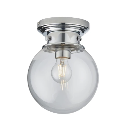 Lampa sufitowa Endon Cheswick 1x10W E27 Stal Chrom