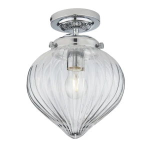 Lampa sufitowa Endon Cheston 1x10W E27 Stal Chrom