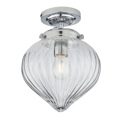 Lampa sufitowa Endon Cheston 1x10W E27 Stal Chrom