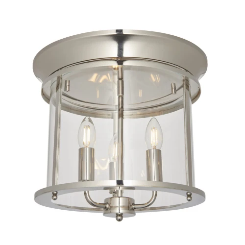 Lampa sufitowa Plafon Hampworth Endon 3x6W Nikiel Metal