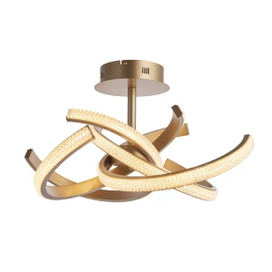 Lampa sufitowa Endon Lorenzo 4x10,5W LED Stal Złoty