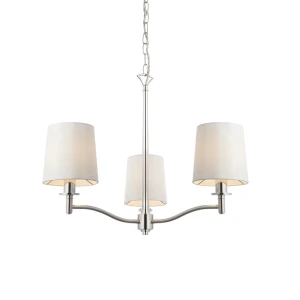 Lampa wisząca Żyrandol Endon Ortona 3x6W E14 Stal Nikiel