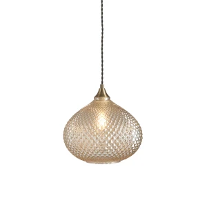 Lampa wisząca Endon Livia 1x10W E27 Szkło Miedź