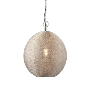Lampa wisząca Endon Asha 1x10W E27 Stal Nikiel