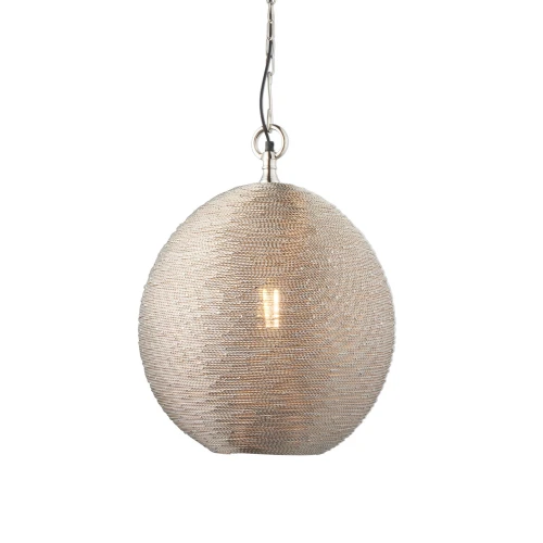 Lampa wisząca Endon Asha 1x10W E27 Stal Nikiel