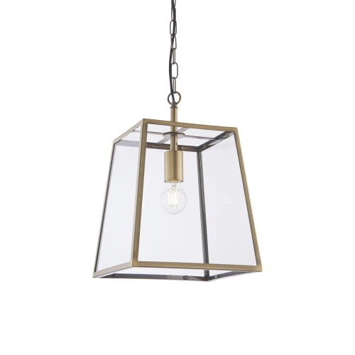 Lampa wisząca Endon Hurst 1x10W E27 Stal Mosiądz