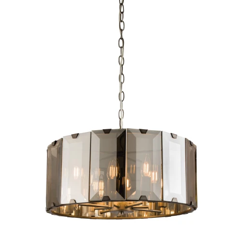 Lampa wisząca Endon Clooney 8x40W E14 Stal Szary