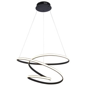 Lampa wisząca Endon Dune 1x47,5W LED Stal Czarny