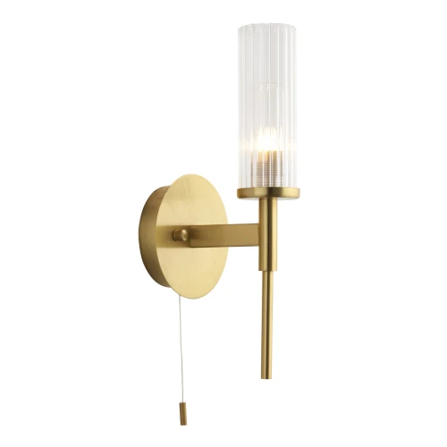 Lampa ścienna Talo Endon 1x3W G9 Stal / Szkło Mosiądz
