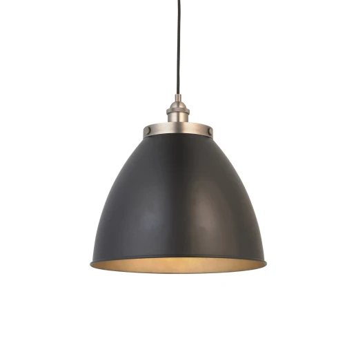 Lampa wisząca Franklin Endon 1x10W E27 Stal Czarny