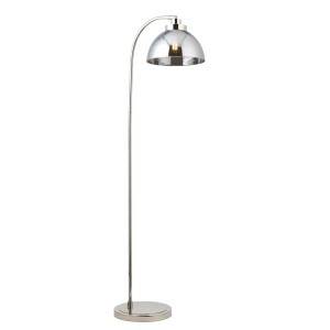 Lampa podłogowa Caspa Endon 1x10W E27 Stal / Szkło Nikiel