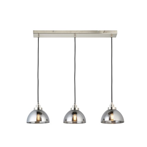Lampa wisząca Caspa Endon 3x7W E14 Stal / Szkło Nikiel