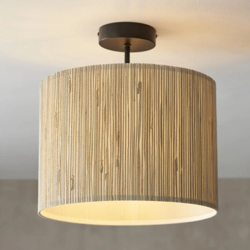 Lampa sufitowa Longshore Endon 1x10W E27 Stal / Szkło Czarny