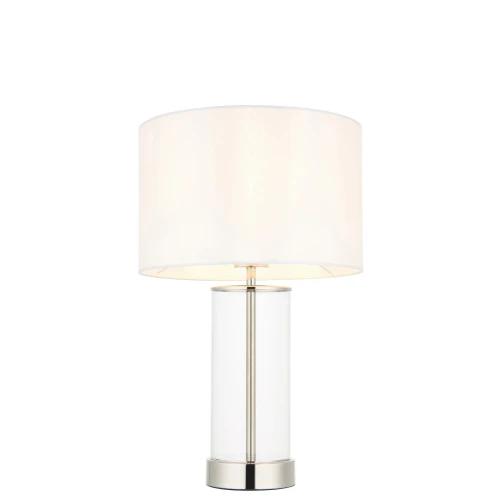 Lampa stołowa Lessina Endon 1x10W E27 Stal / Szkło / Tkanina Nikiel