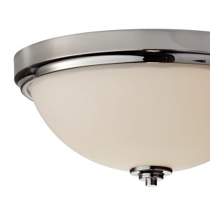 Lampa sufitowa Plafon Malibu Elstead Lighting 2x40W E27 Chrom Metal.