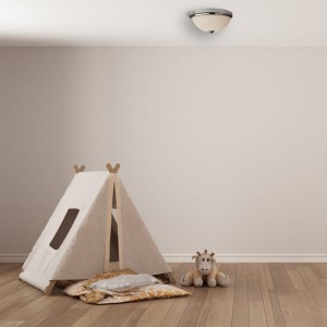 Lampa sufitowa Plafon Malibu Elstead Lighting w pokoju dziecięcym.