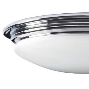 Lampa sufitowa plafon okrągły Brompton Elstead Lighting 1x9W Chrom Stal