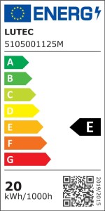 Kinkiet zewnętrzny LED Lutec Doblo 5105001125 IP54 1xLED Aluminium Szary etykieta energetyczna.