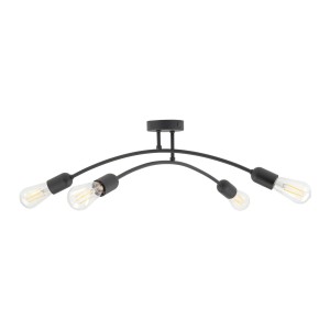 Lampa sufitowa HELIX TK Lighting 4xE27 15W czarna.