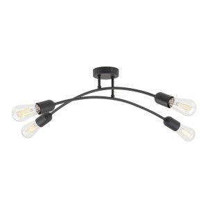 Lampa sufitowa HELIX TK Lighting 4xE27 15W w nowoczesnym designie.